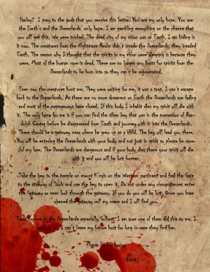 At the end of Episode4, we were left with a grisly letter